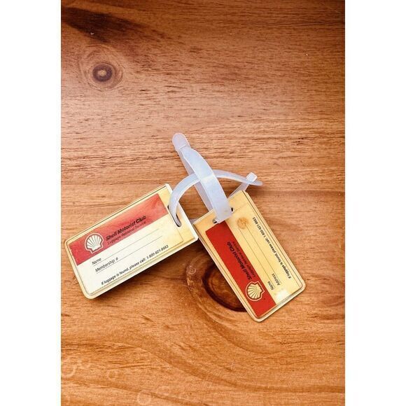 Vintage‎ Shell Motorist Club The Smart Direction Retrieval Service Luggage Tags - Picture 6 of 6